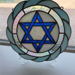 ✨ 8” Stained Glass Star of David – Beautiful Handmade Décor ✨